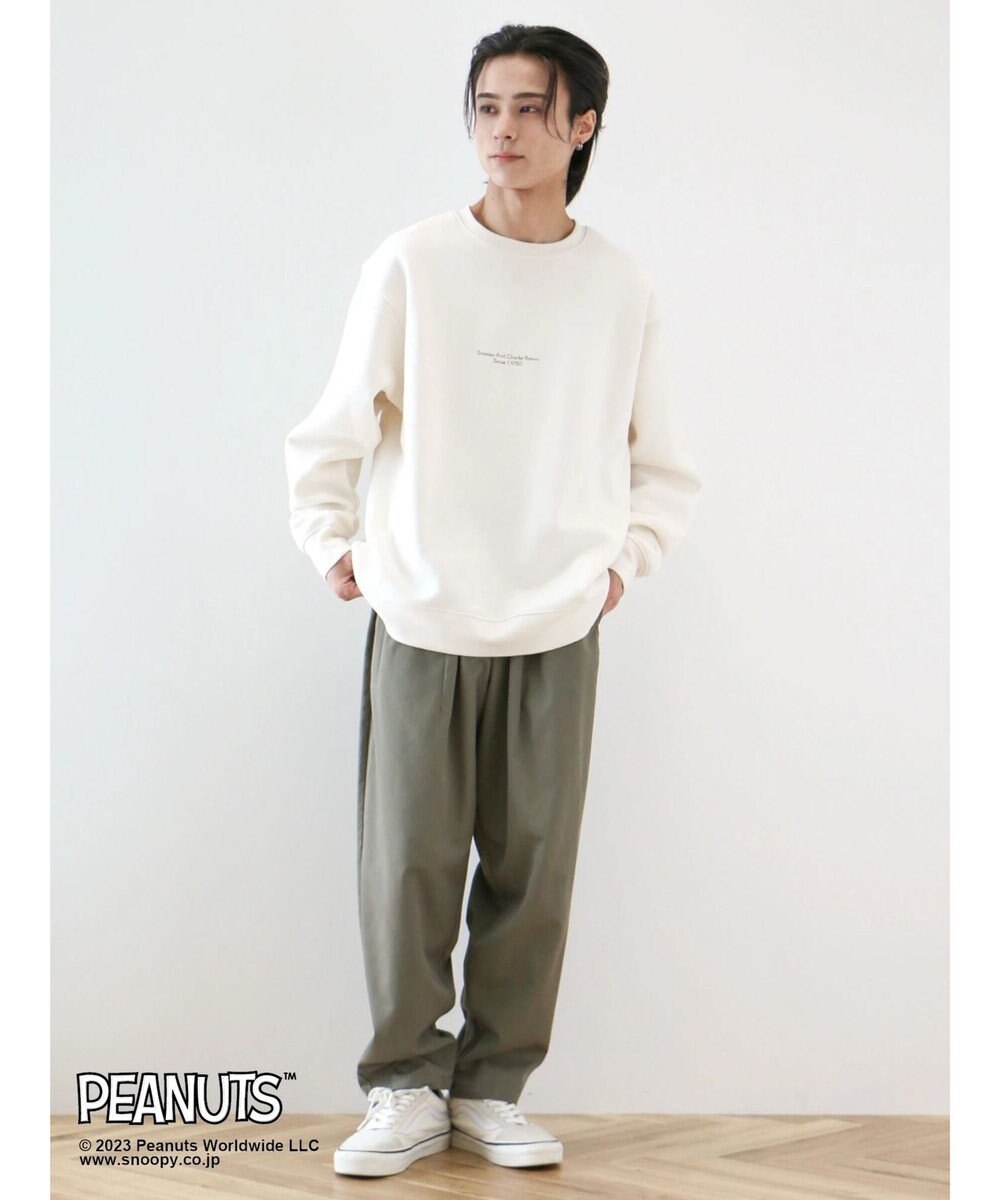 CRAFT STANDARD BOUTIQUE ＰＥＡＮＵＴＳ裏起毛スウェットクルー 