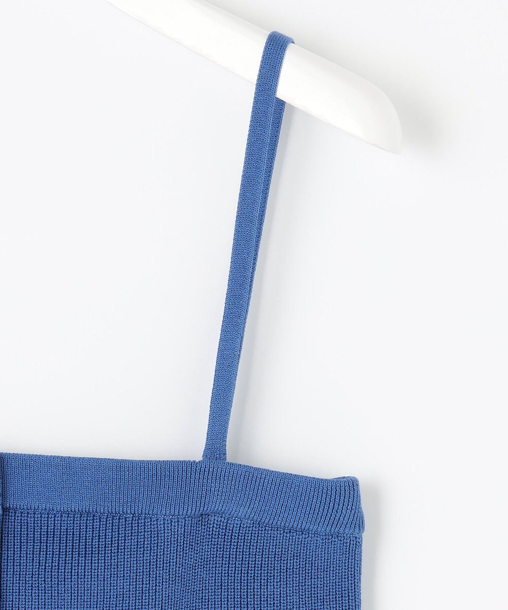 自由区 【洗える】ドライコットンハイゲージニット ビスチェ 