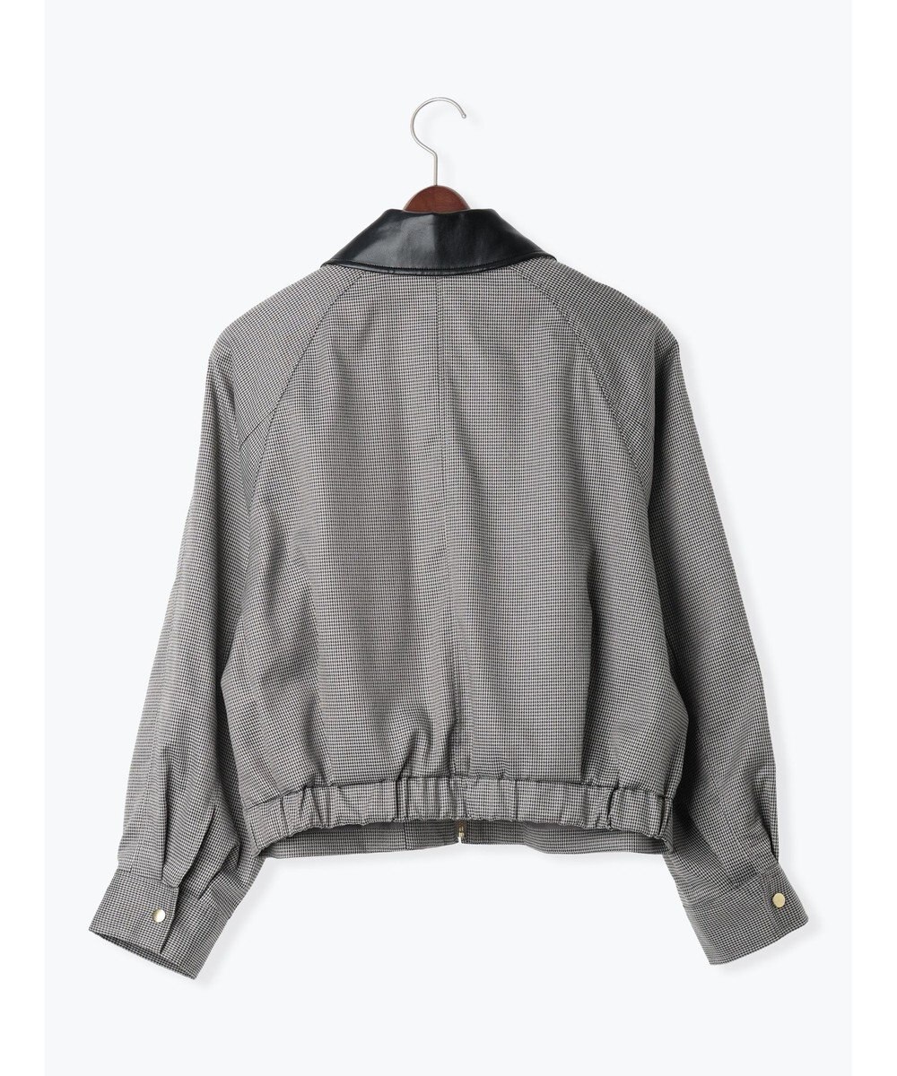 Te chichi ファブリックアソート衿付きブルゾン 