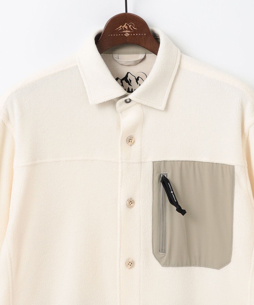 JOSEPH ABBOUD MOUNTAIN 【ライトシャツアウター】ハイカウントマイクロフリースシャツ 