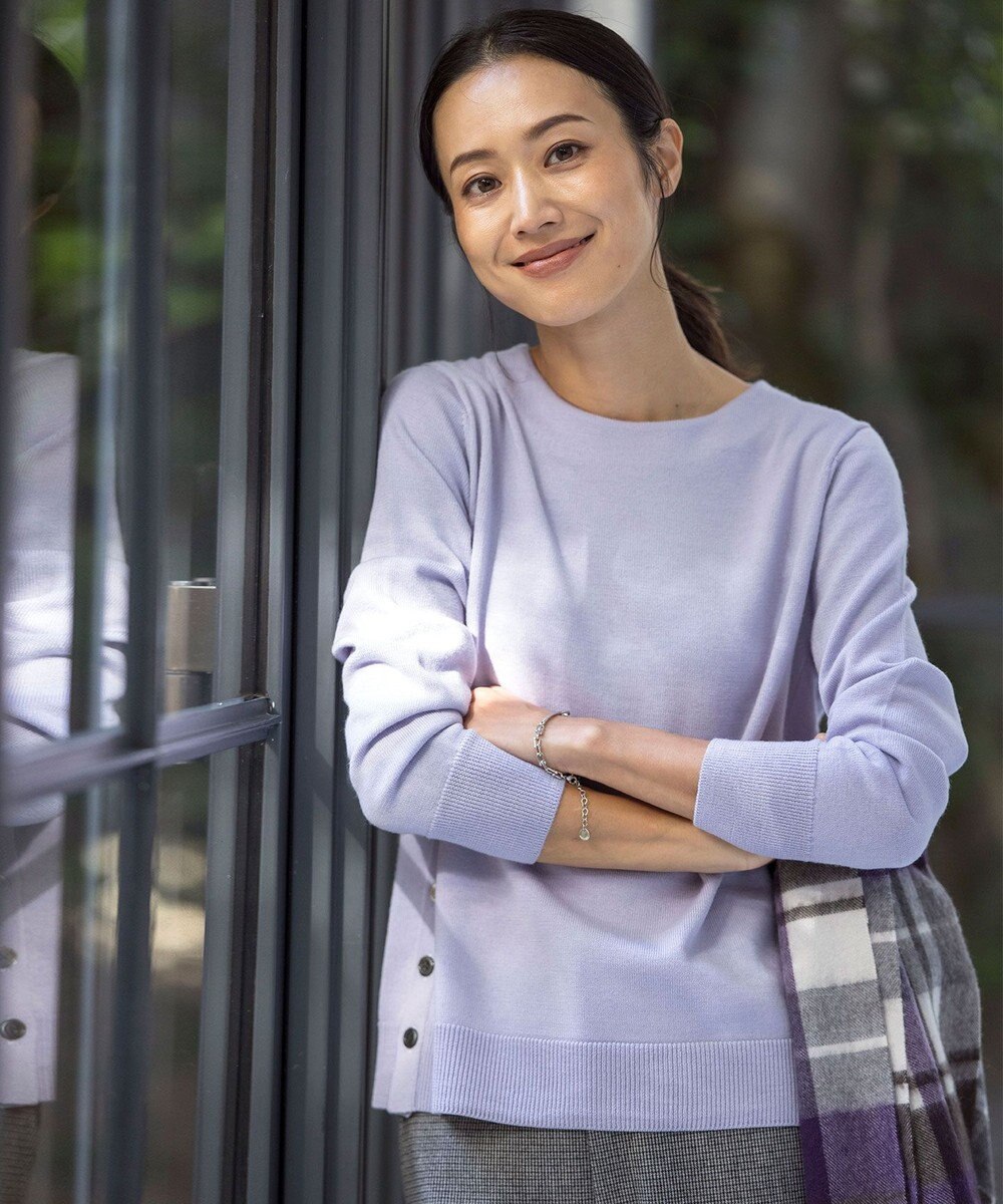 J.PRESS LADIES CLEAR LIGHT WOOL ボートネック ニット 