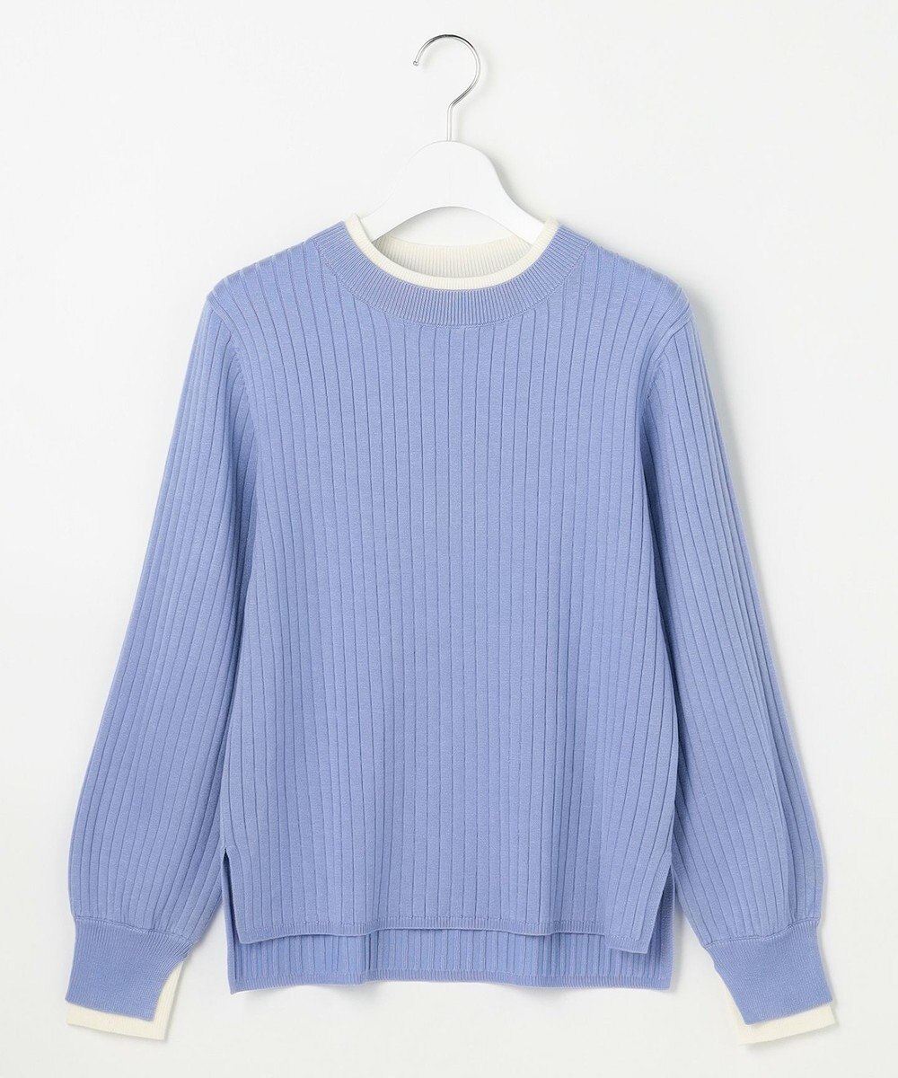 ANY SIS S 【WEB・一部店舗限定】ダブルカラー ニット 