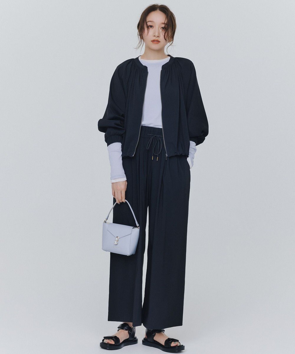 ANY 【新色追加/ウエストゴム】清涼リラックスハイウエストパンツ 