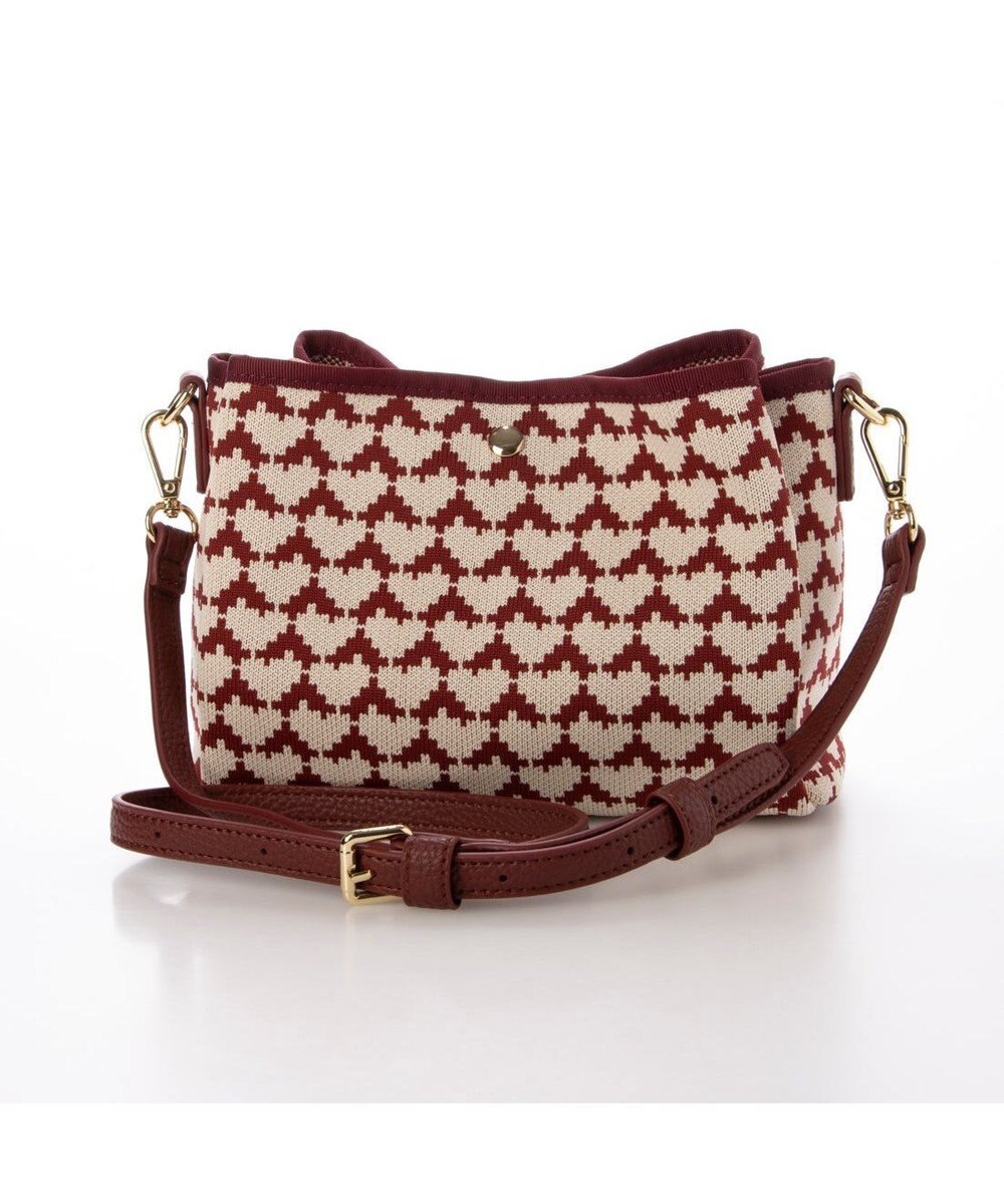 UNBILLION カシュカシュ cachecache / 柄アソートジャガード三つ口ショルダーバッグ 