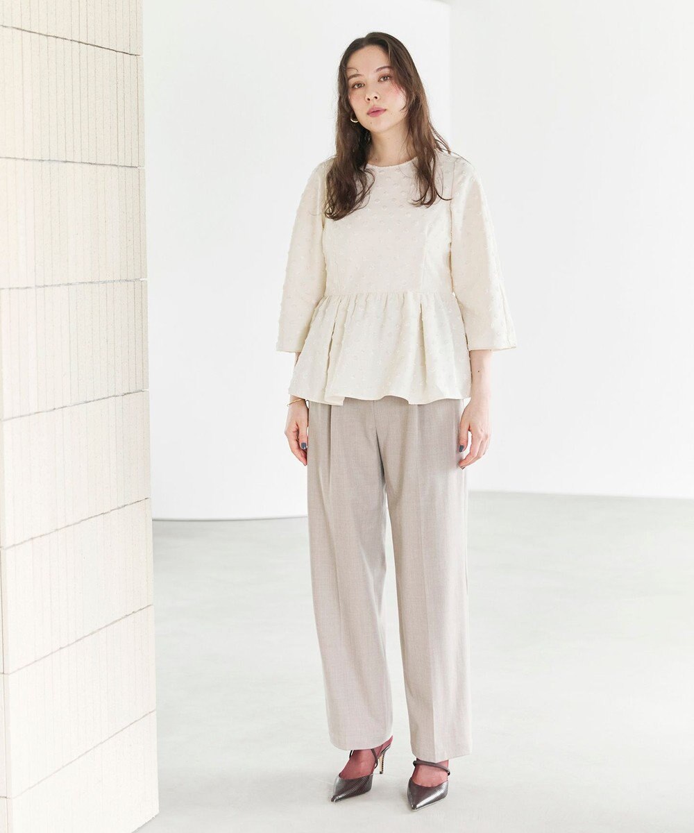 #Newans 【ANSWER for ファッショニスタ 】ウエスト調整可ワイドパンツ 