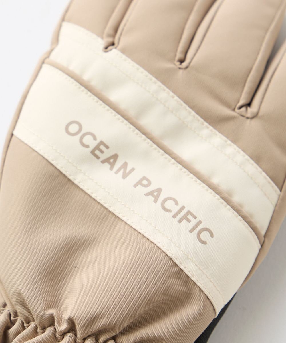 OP／FILA 【ocean pacific】撥水/中綿入りスノーグローブ スマホタッチ可能 