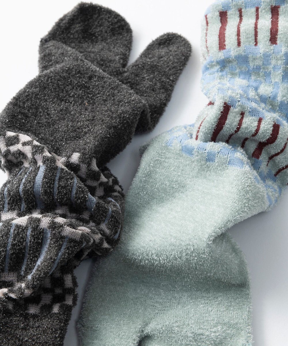 TRICOTE チェッカーボーダータビソックス 