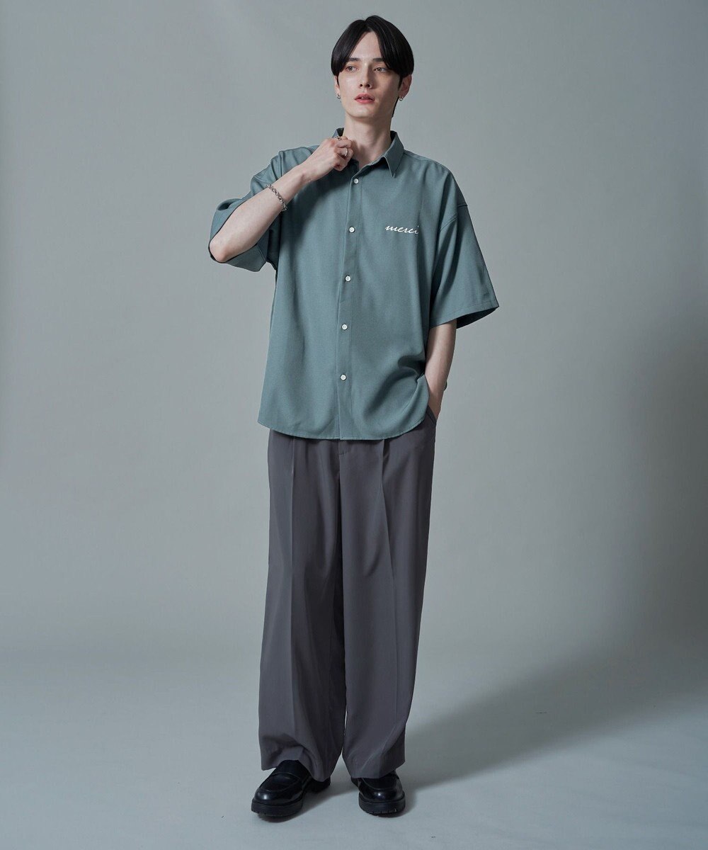 WEGO 【速乾/しわになりにくい/MLサイズ展開】アムンゼンワンポイントBIGシャツ（SS） 