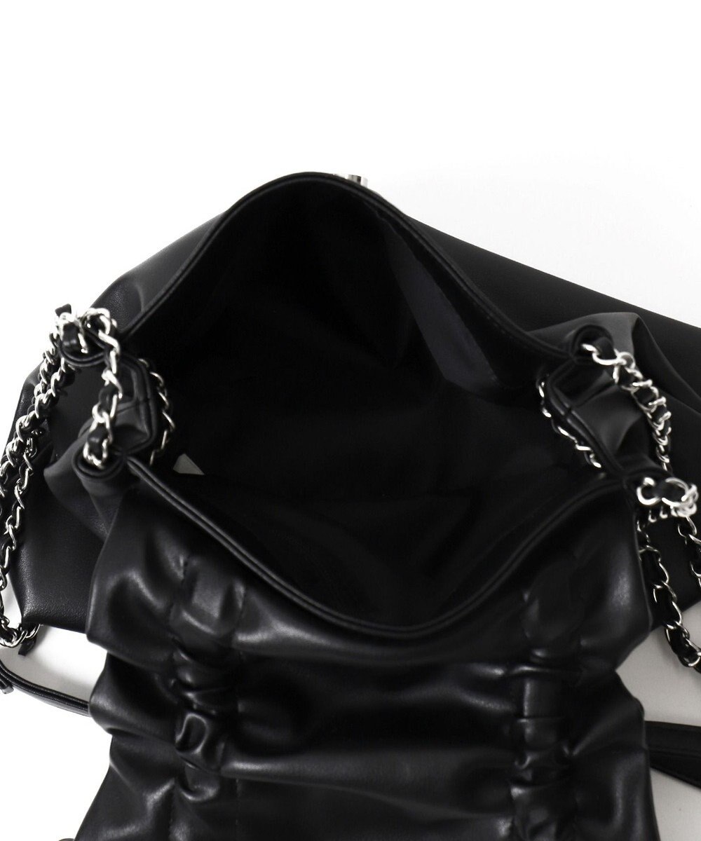 WEGO ギャザーリボンフラップバッグ 