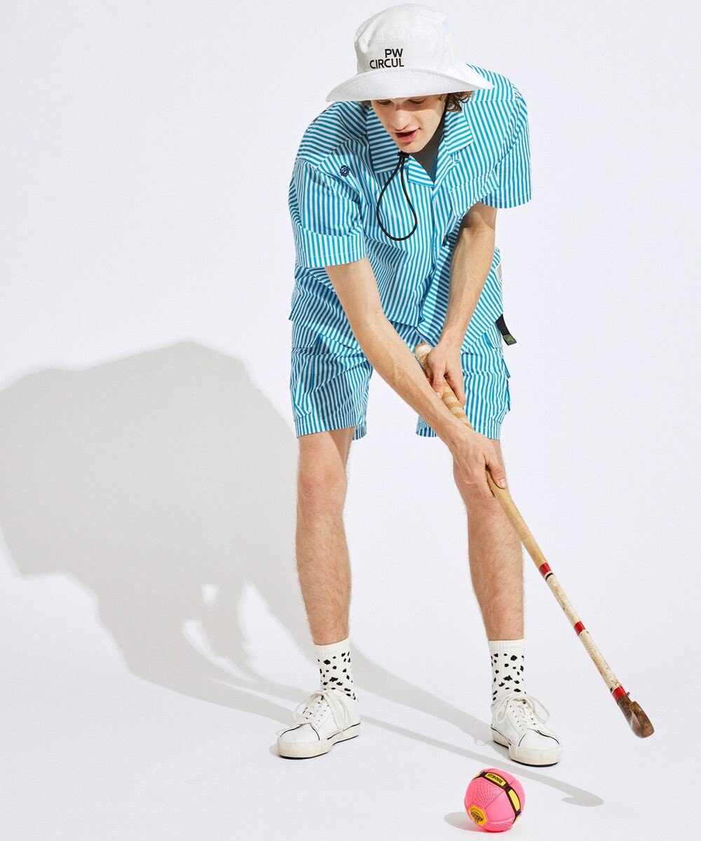 PW CIRCULUS 【高通気 / 軽撥水 / 軽量のDotAir 使用】【MEN】ストライプ柄ショーツ 