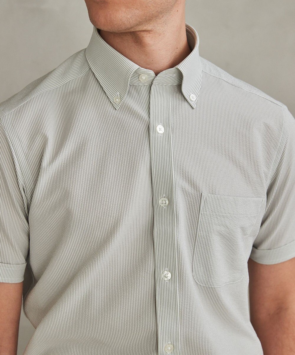 GOTAIRIKU とにかく涼しい/酷暑対応【シワになりにくい/吸水速乾】クールマックスサッカーシャツ 