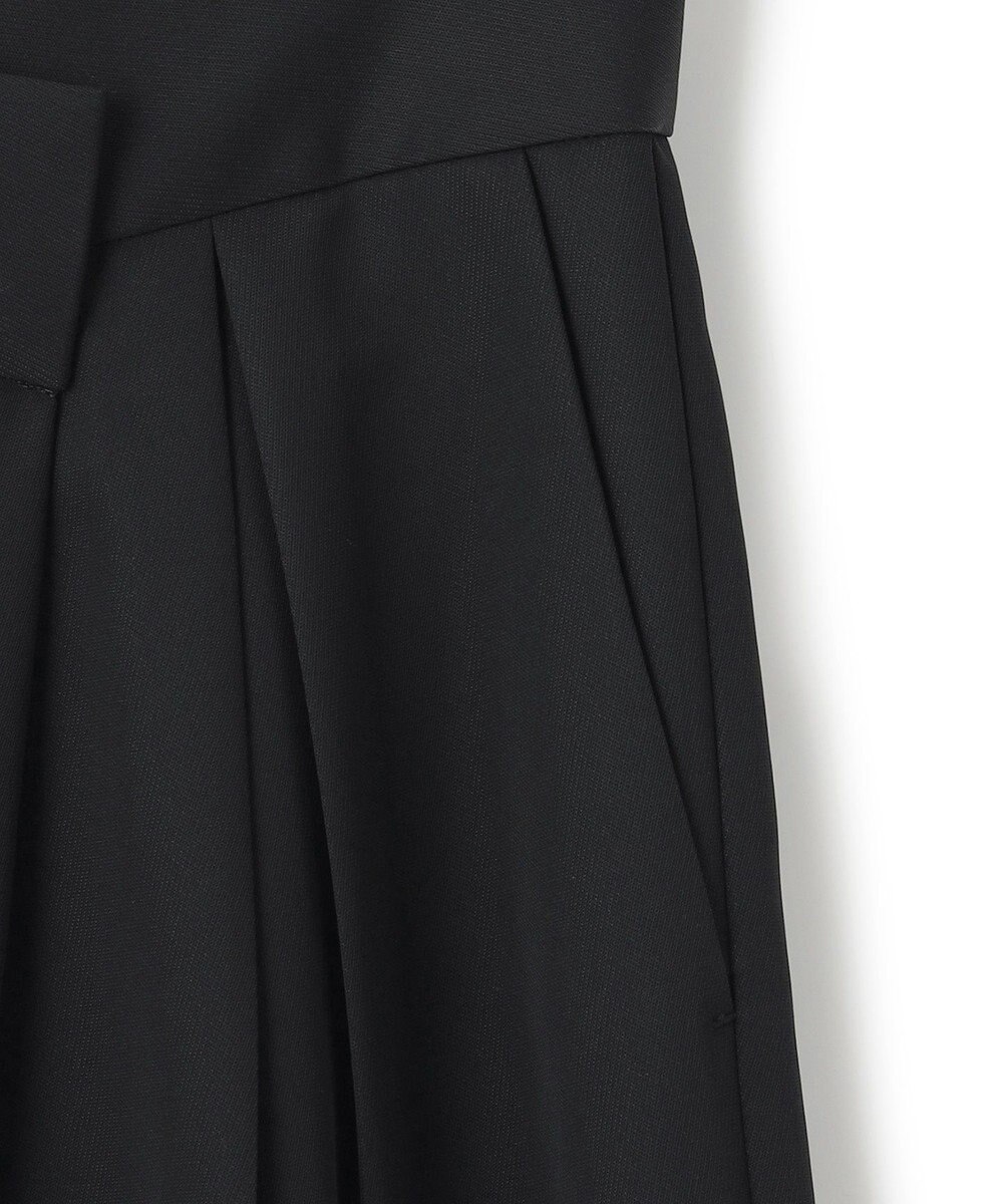 ICB 【洗える】シルフィルダブルクロス ワイドパンツ 