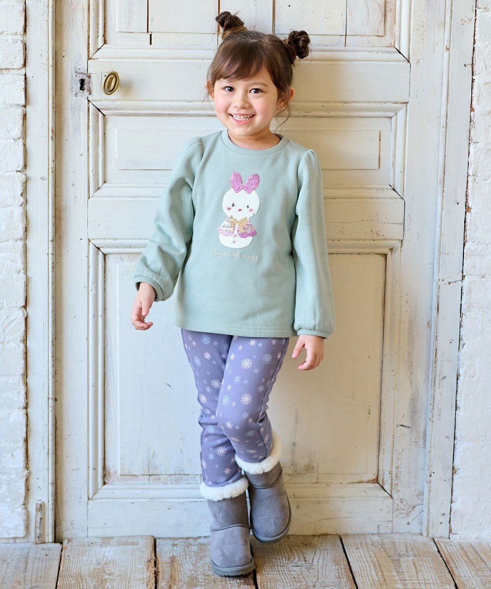 ANY KIDS 裏シャギーミラクルスパンコールトレーナー 