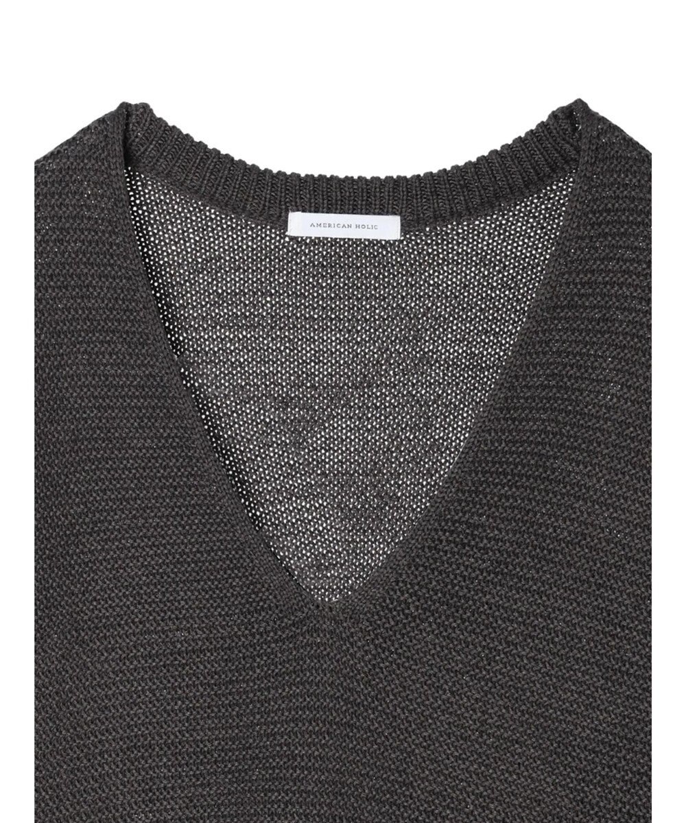 AMERICAN HOLIC リネンブレンドニットベスト 