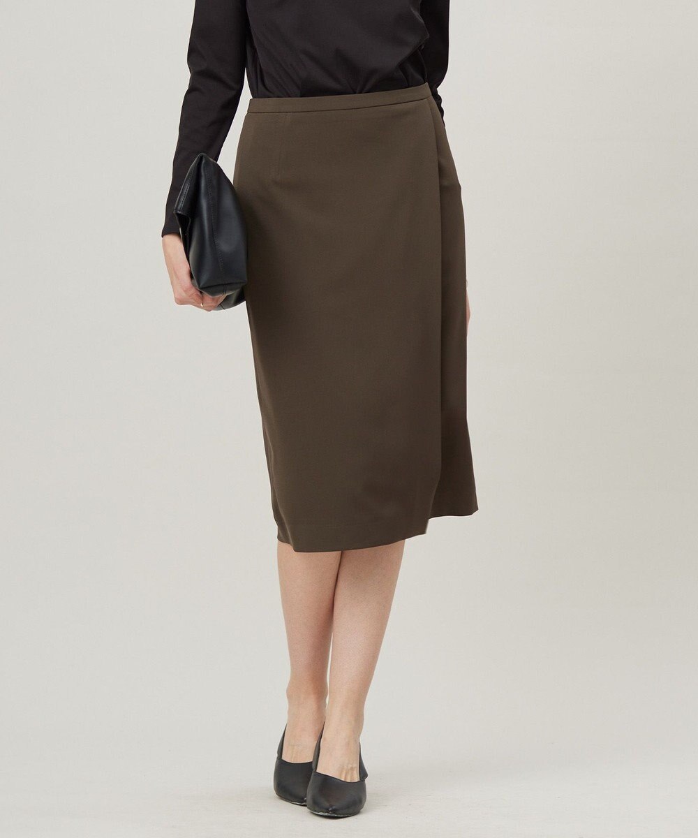 ICB  【新色追加・防シワ・速乾・洗える】Fied ラップ風スカート 