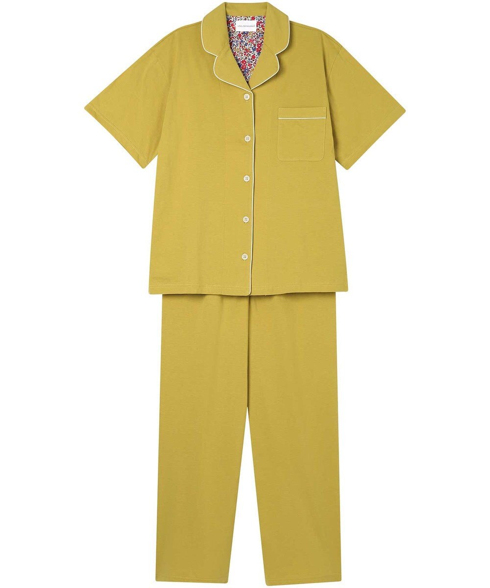 une nana cool 【綿100％】40ハイゲージ天竺半袖パジャマ MADE WITH LIBERTY FABRIC 