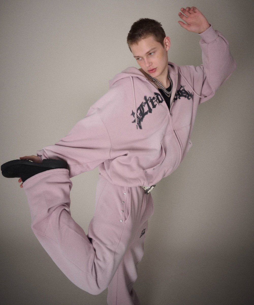 WEGO 【ユニセックス着用ITEM】グラフィックZIPパーカー 