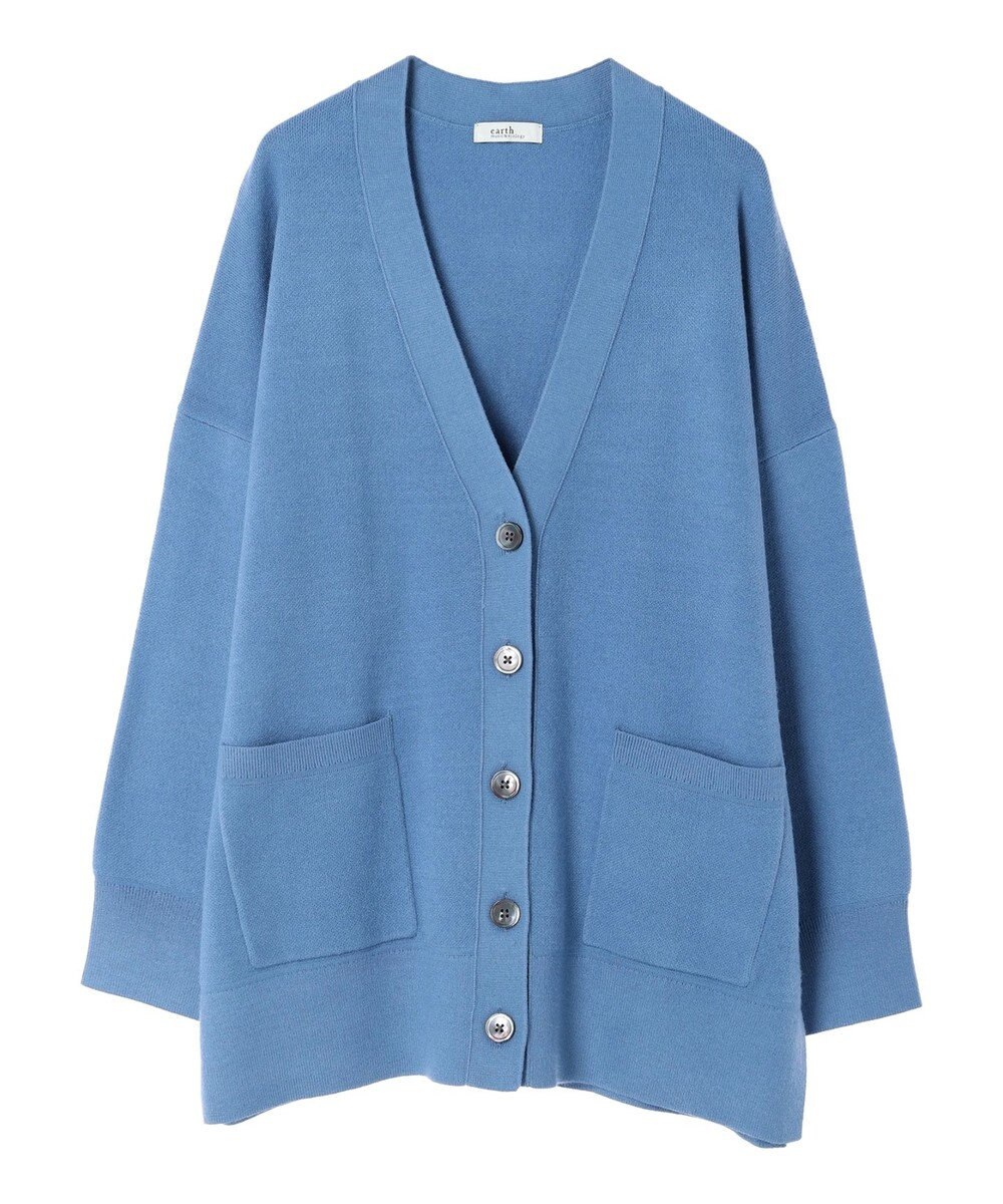 earth music&ecology やわらかタッチＶネックカーディガン 