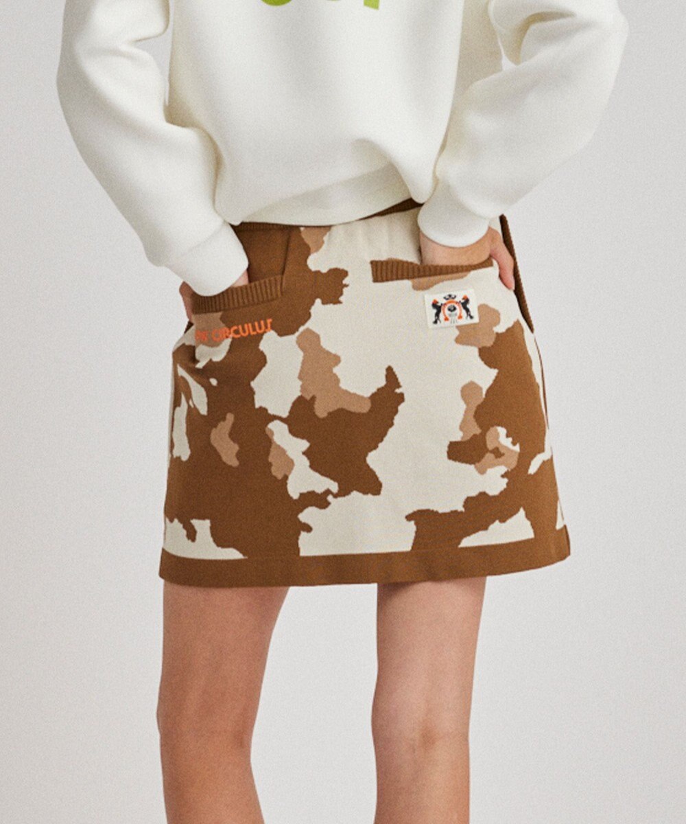 PW CIRCULUS 【WOMEN】ピント柄 ニットスカート 