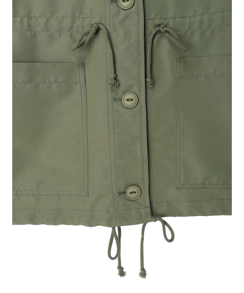 Green Parks ・ＥＬＥＮＣＡＲＥ　ＤＵＥスタンドカラーミリタリーベスト 