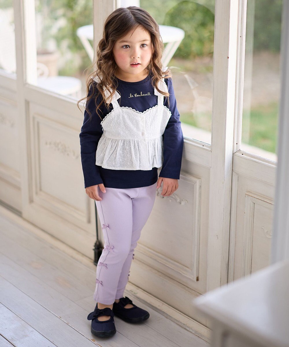 ANY KIDS キャミソール付き 長袖Tシャツ 