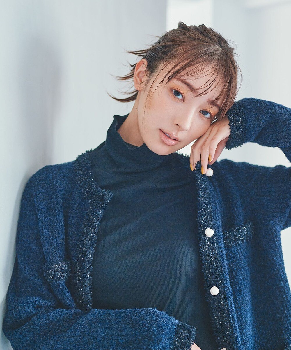 組曲 【洗える】フライスタートルネック カットソー 