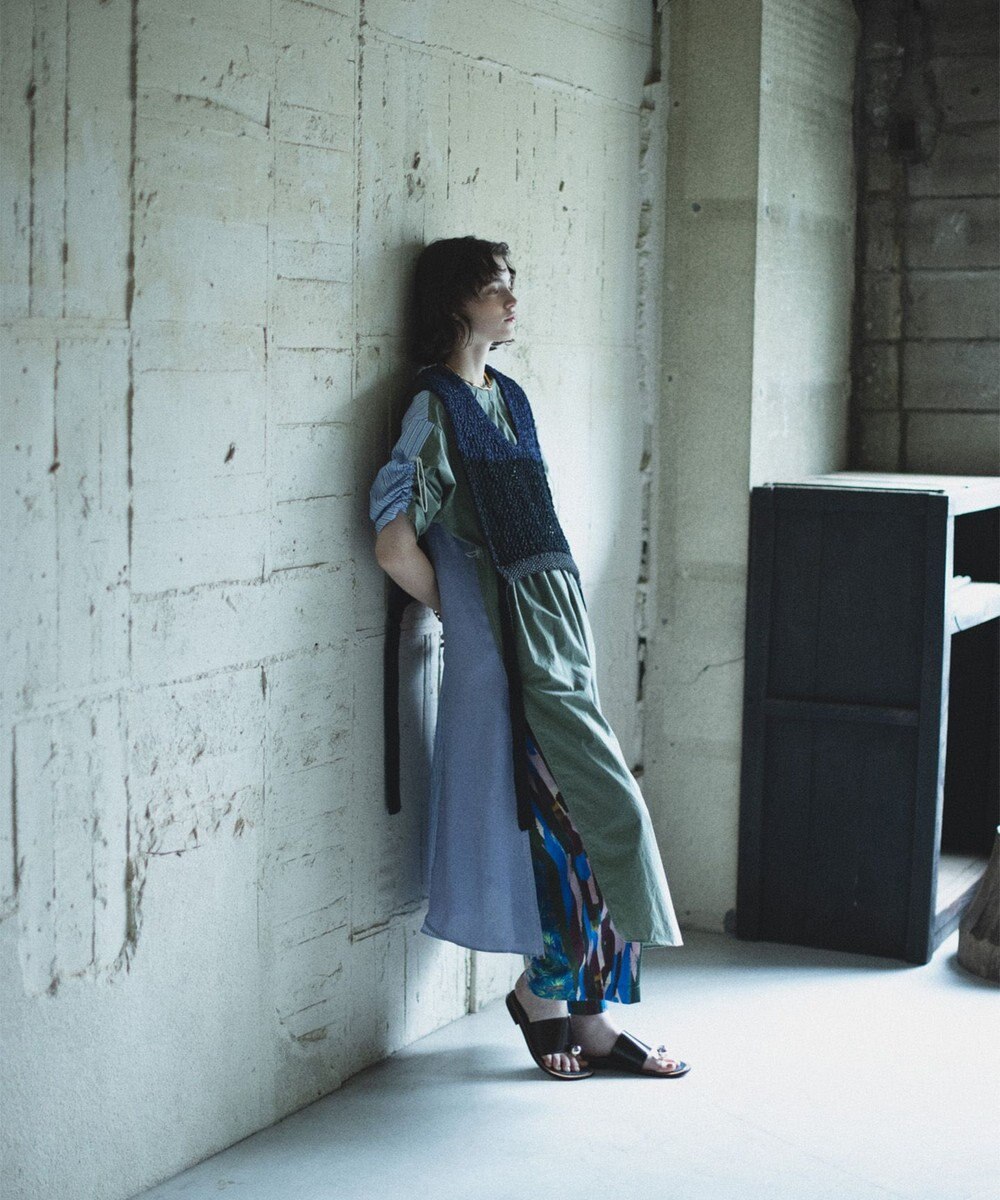 COQ STRATA 和紙ショート丈ベスト 