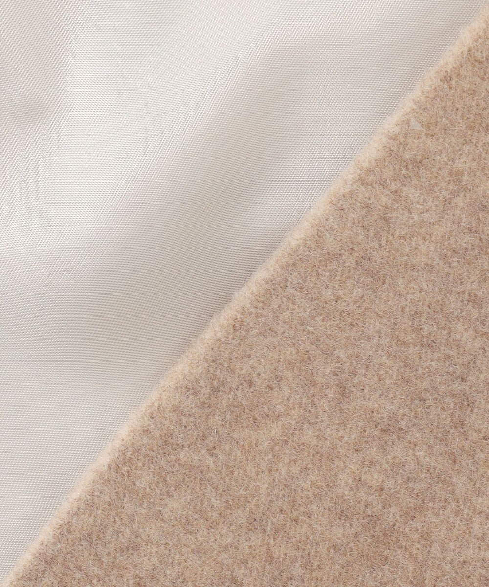 BEIGE， LABBOCK / ウール混2WAYショートコート 