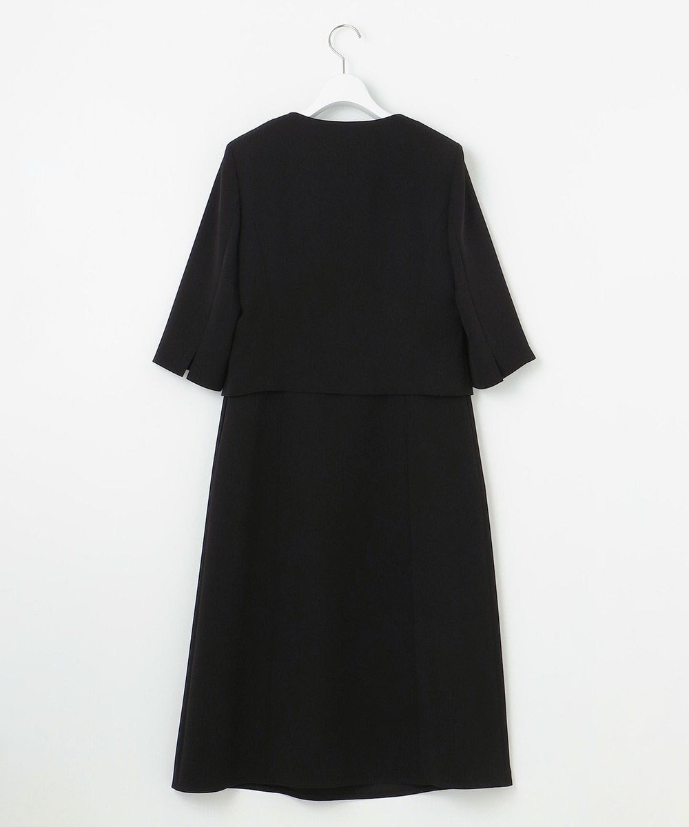 自由区 FORMAL 【洗える/縦横ストレッチ】セオプラスエス横二重ジャケット＋ワンピース 