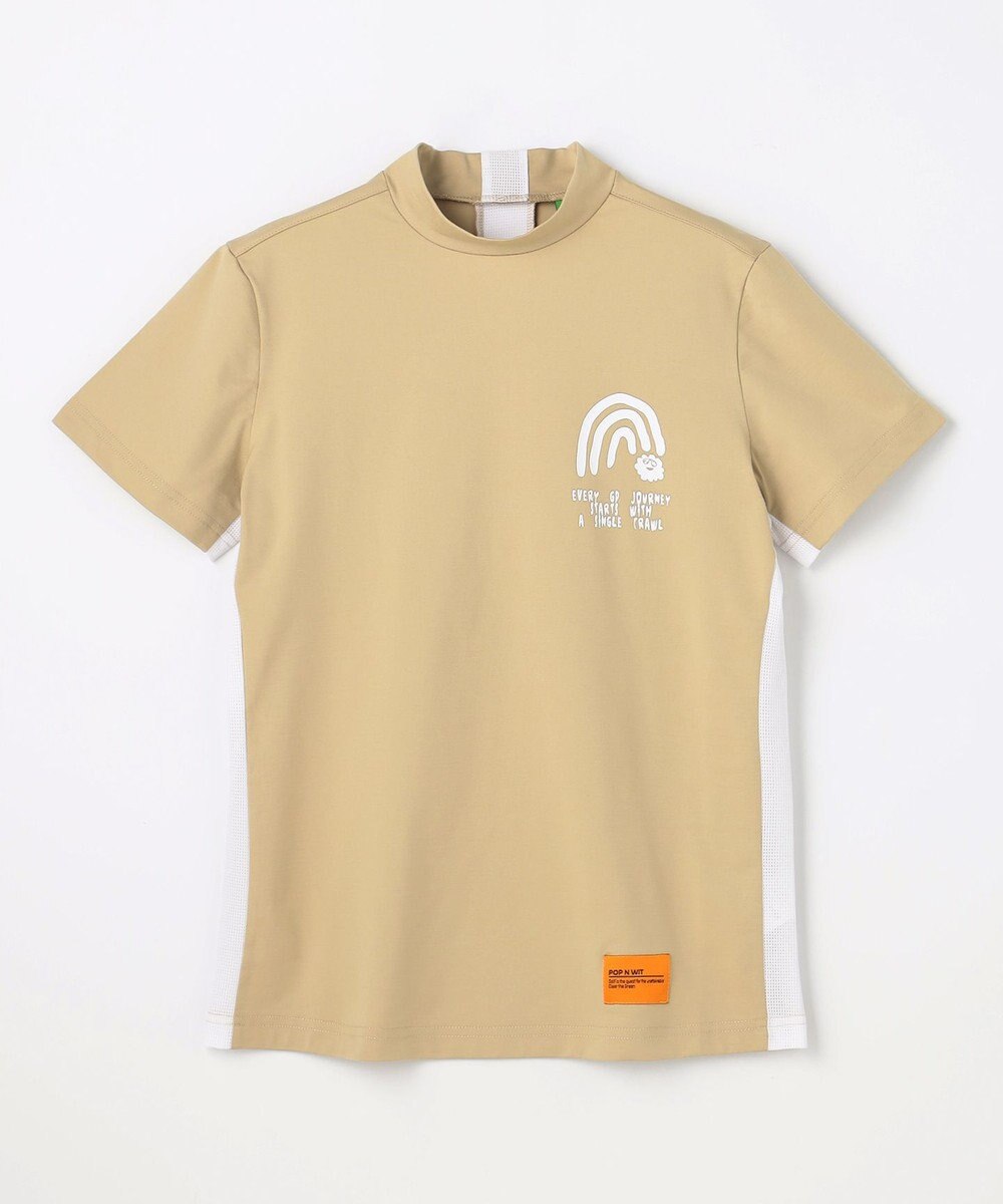 PW CIRCULUS 【WOMEN】メッシュコンビ モックネックT ゴルフウェア レディース 