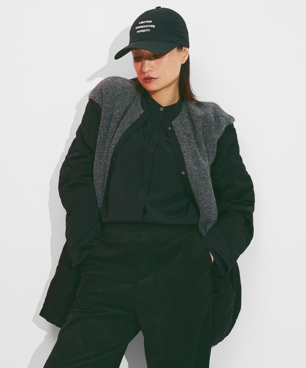 ICB L 【リバーシブル着用可能】 リバーシブルキルト ミドル丈コート 