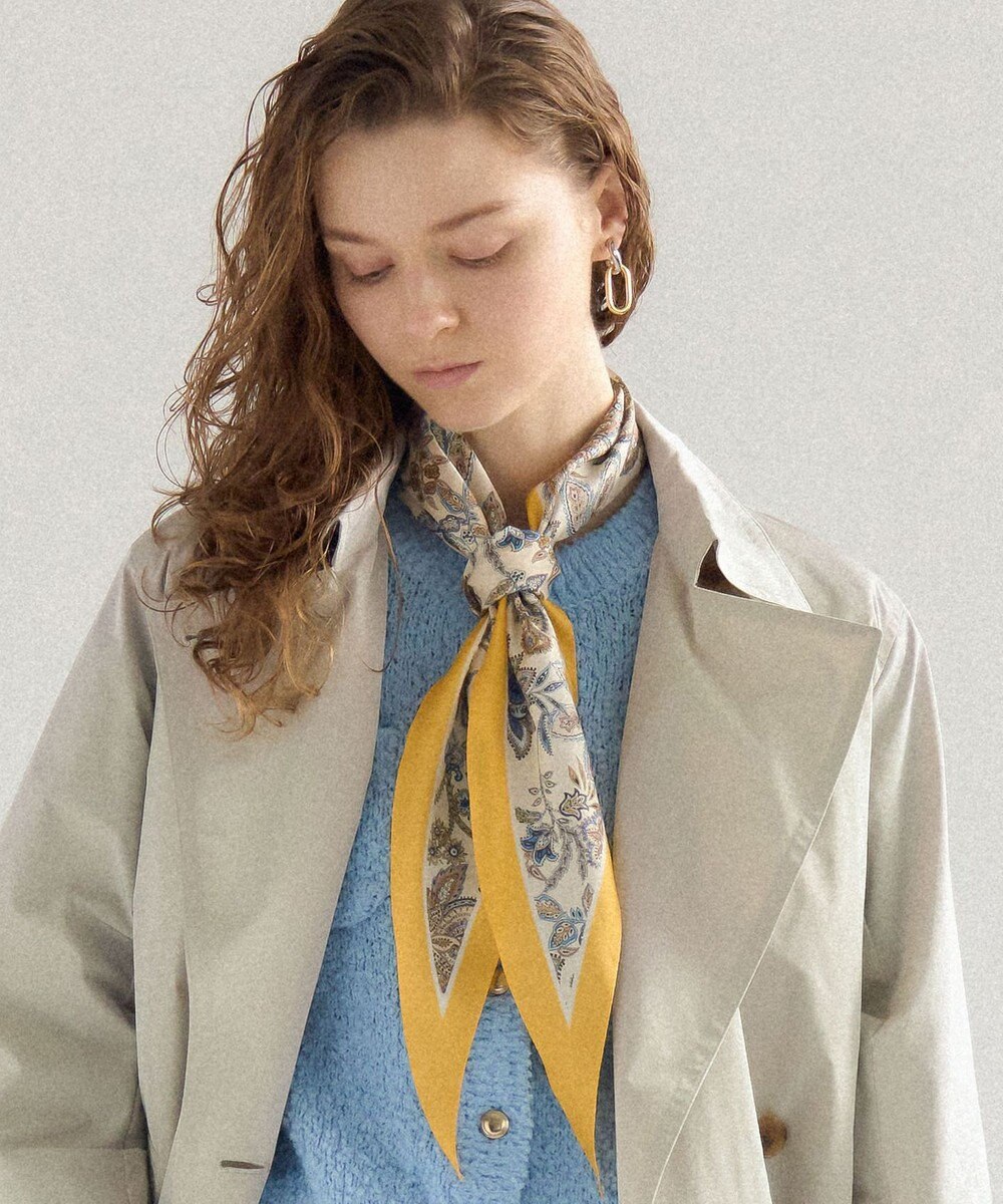 23区 【先行予約】Ericaキャラコ  ペイズリープリント スカーフ 