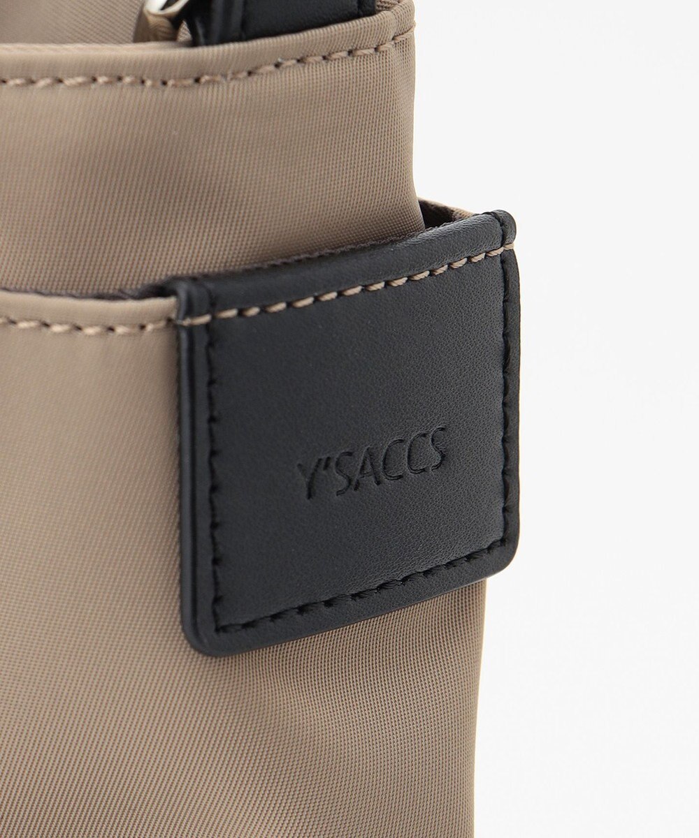 Y'SACCS ナイロン×リサイクルレザー　ホック2WAYトート　Sサイズ 