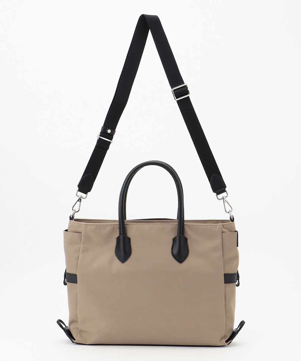 Y'SACCS ナイロン×リサイクルレザー　ホック2WAYトート　Sサイズ 