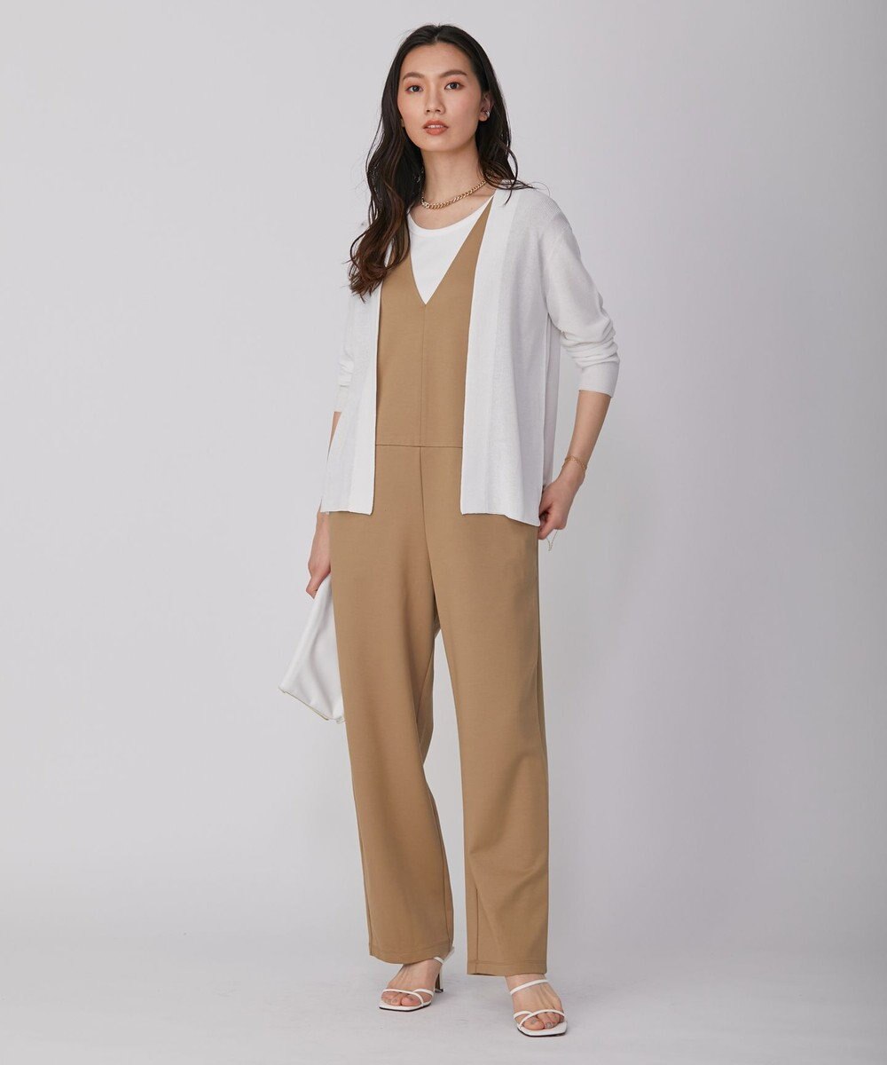 ICB L 【WEB限定カラーあり・洗える】コットンアセテートカーディガン 