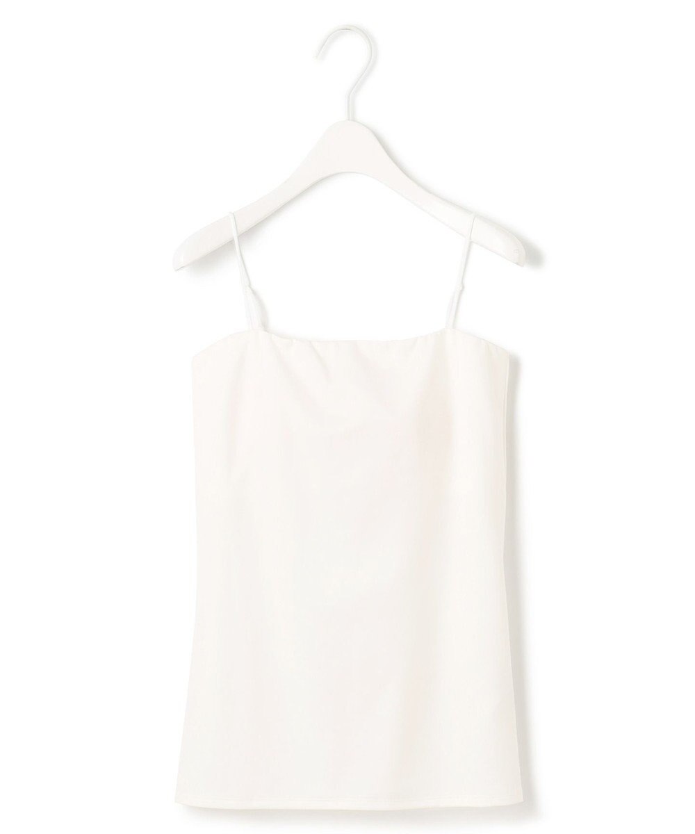 ICB L 【接触冷感・UVケア・速乾・洗える】カップ付きサテンキャミソール 