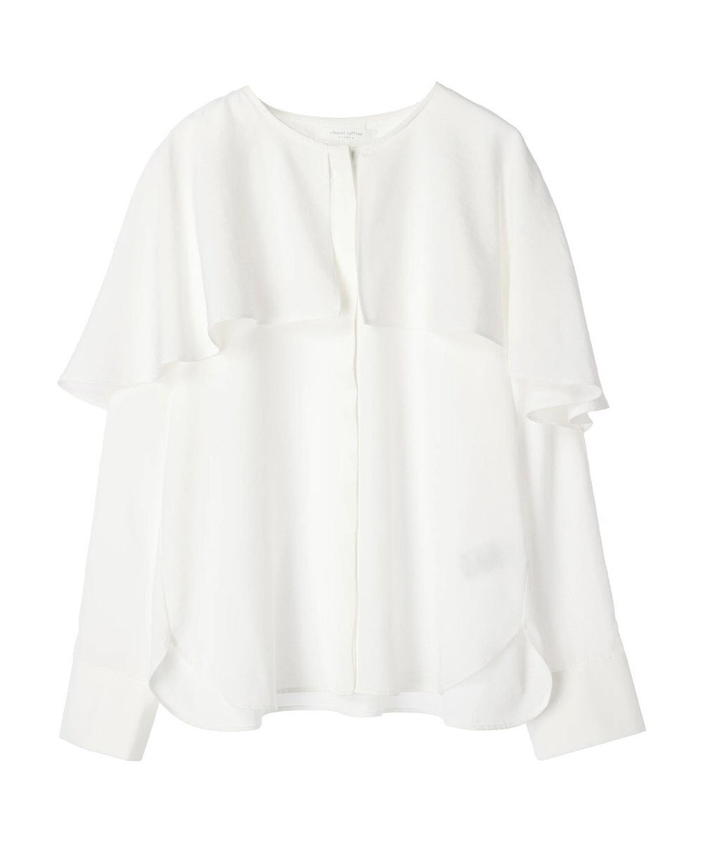 Green Parks ケープ風ブラウス 