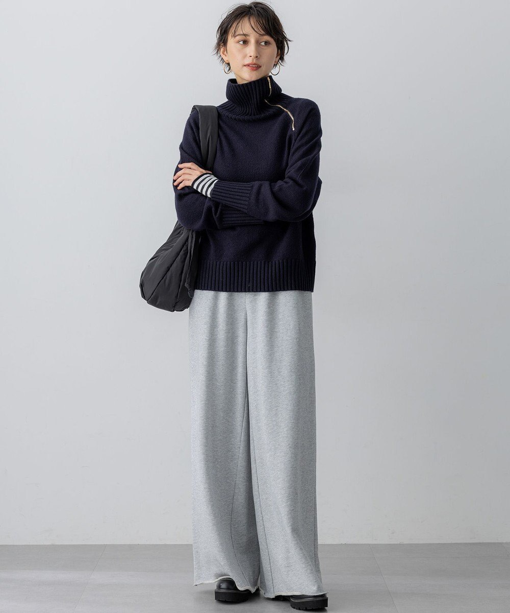 23区 S 【CLASSY.掲載/洗える】スムージーコットン タートルネック ニット 