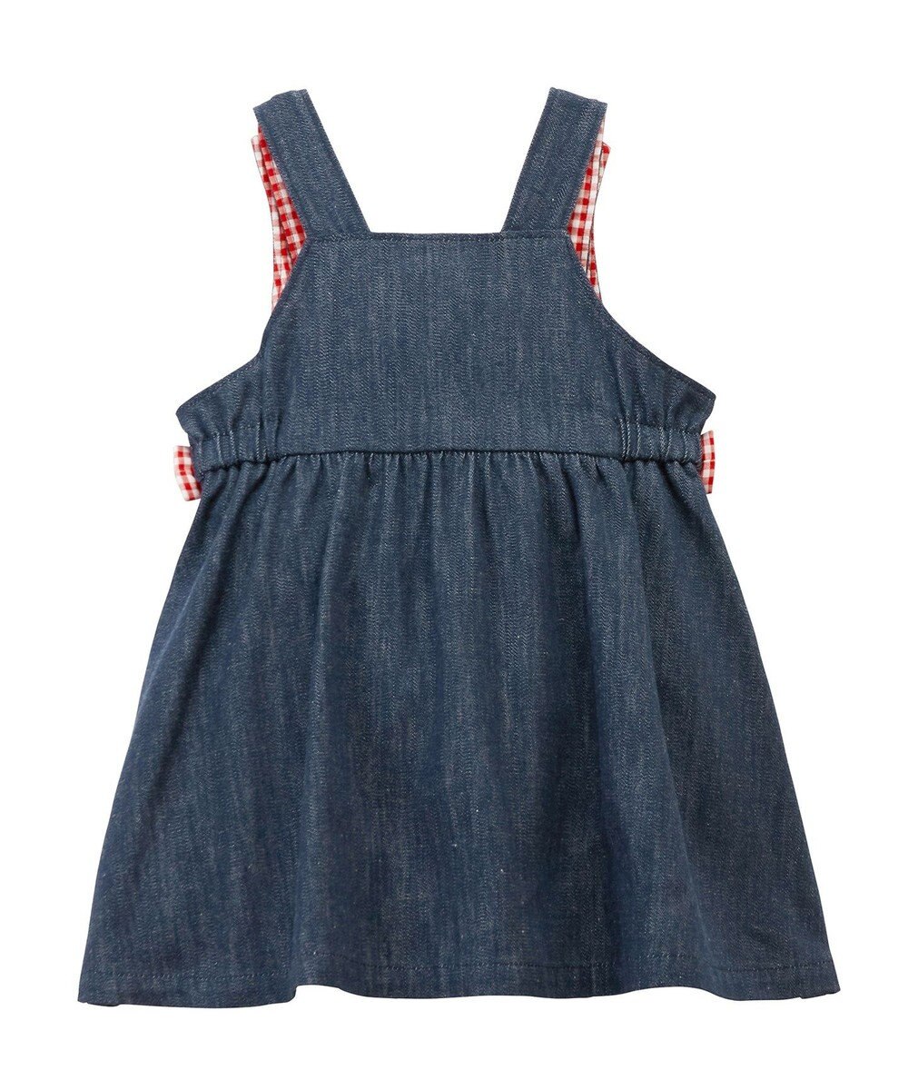 MIKI HOUSE HOT BISCUITS 【70-90cm】 さくらんぼ刺繍 ジャンパースカート＆ブラウスギフトセット【BOX付き】 