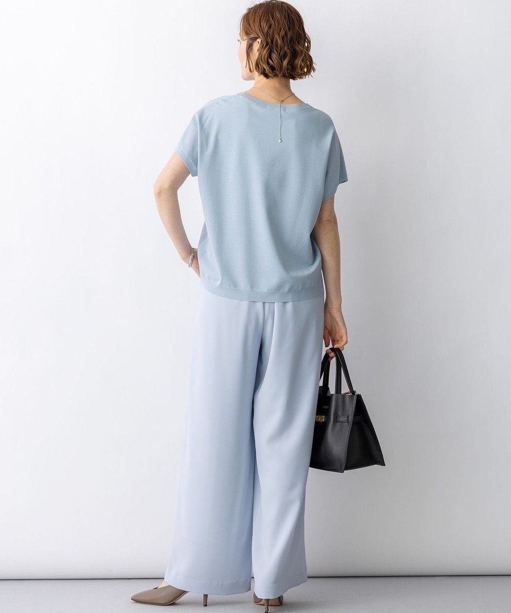 23区 【先行予約】レーヨンポリエステルストレッチ プルオーバー ニット 