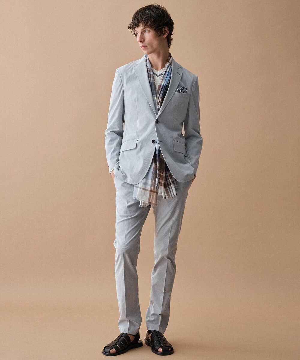 JOSEPH ABBOUD 【イタリア糸使用・清涼感・軽量・洗える】スラブギマ　Vネックニット 