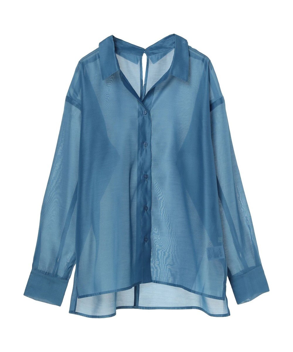 earth music&ecology オープンデザインシアーシャツ 