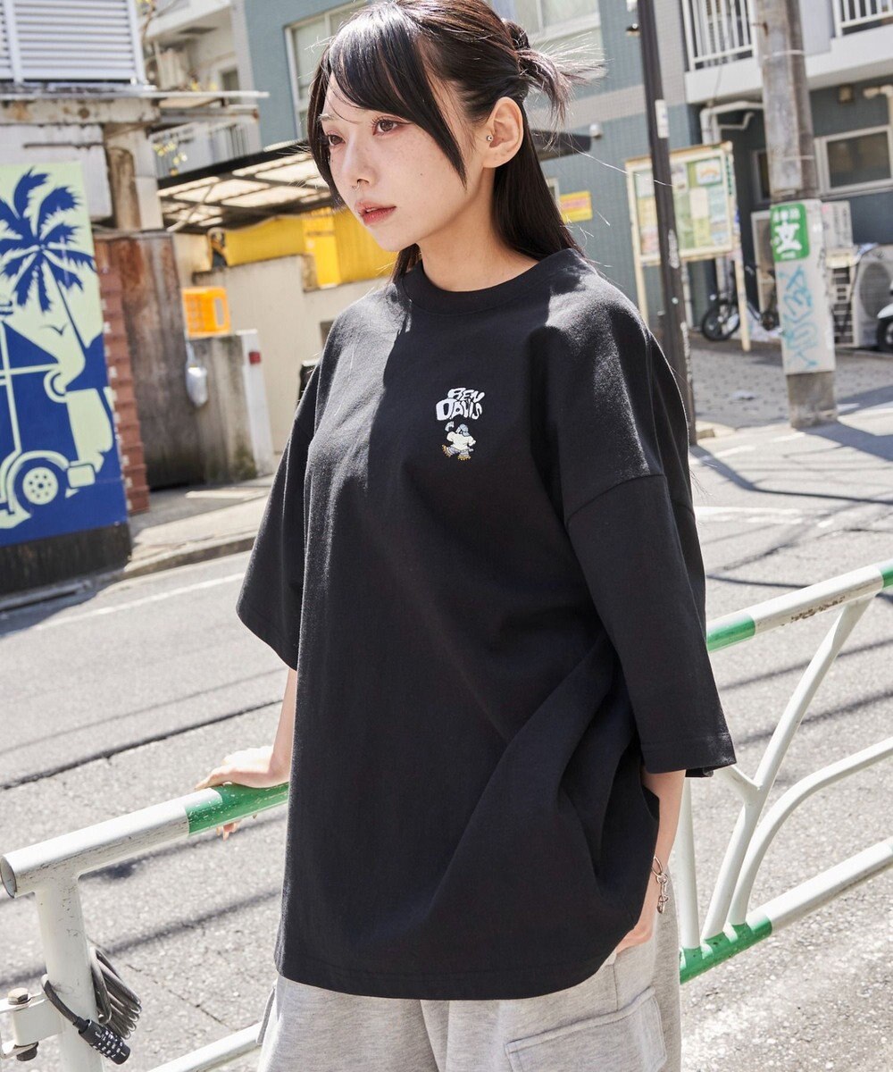 WEGO 【ユニセックス着用ITEM/SMLサイズ展開】別注BENDAVISワンポイントT（SS） 