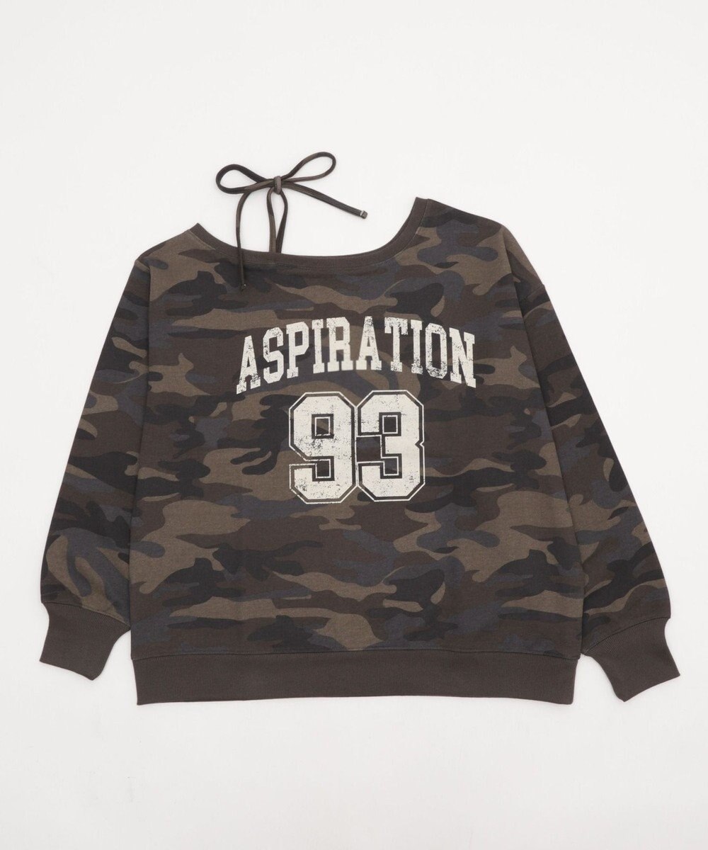 WEGO 【25年秋冬新作】2WAYグラフィックワンショルBIGスウェット 