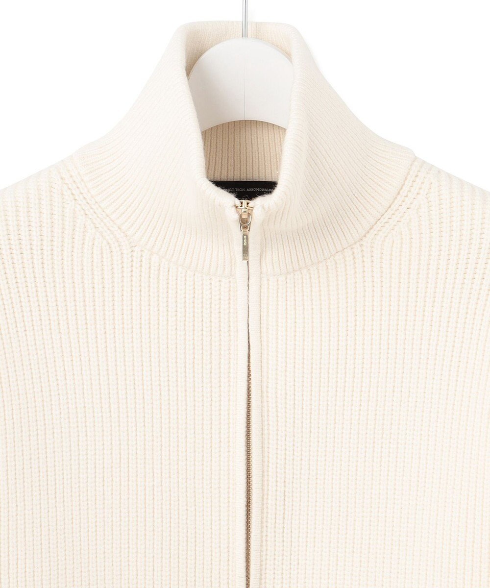 23区 S 【洗える】コットンリリー ニットブルゾン 