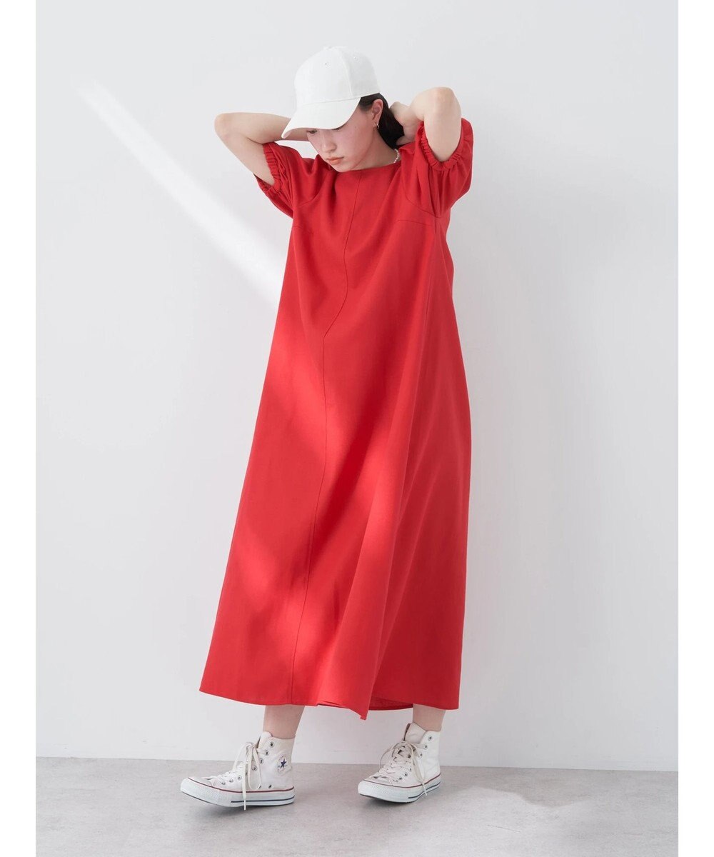 earth music&ecology リサイクルポリエステルブレンドＡラインワンピース 