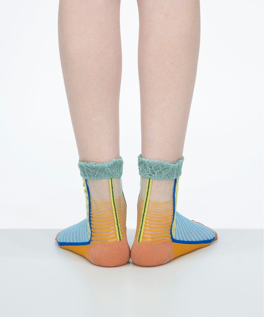 COQ しまうま シアーストライプソックス 