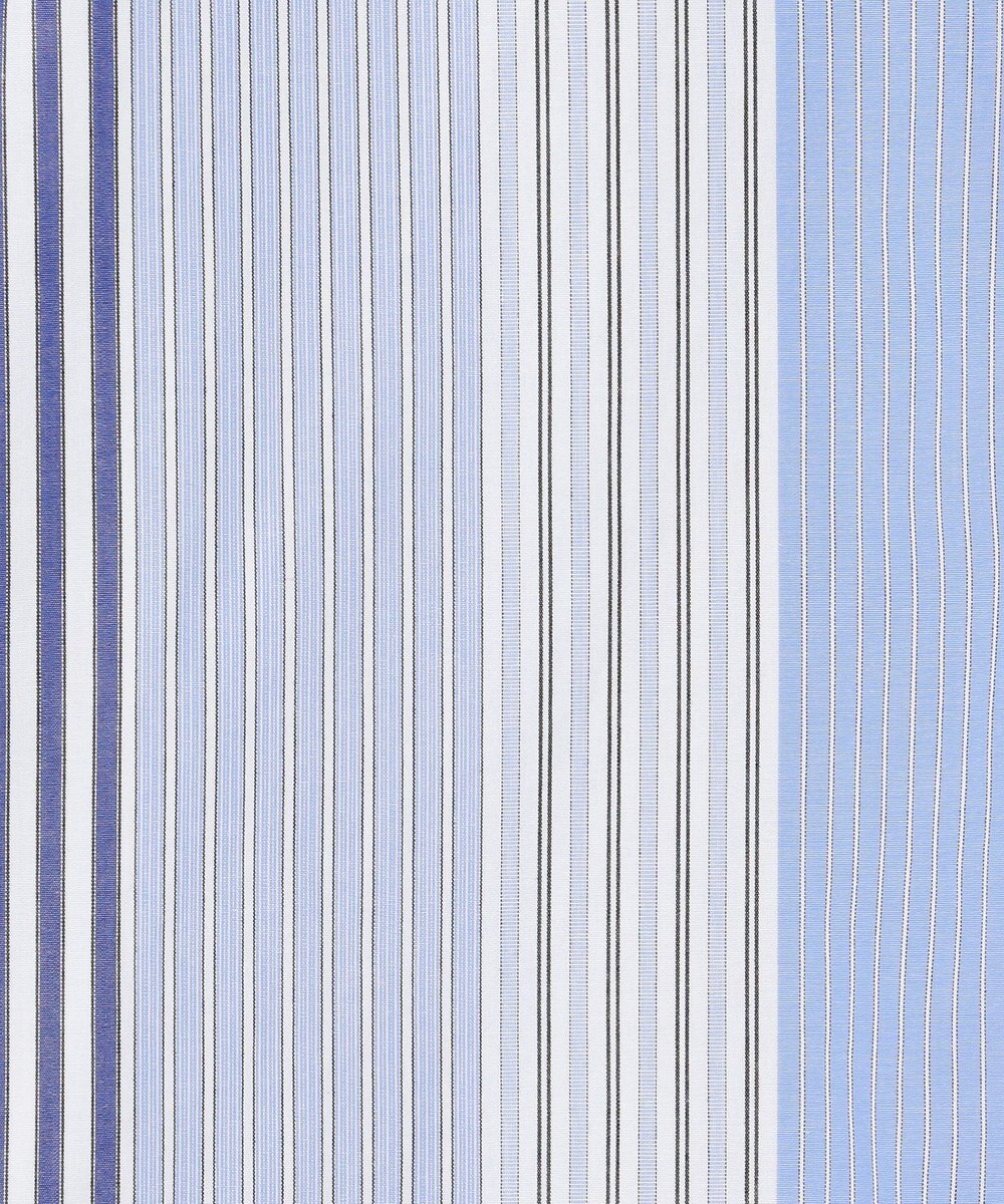 J.PRESS YORK STREET 【UNISEX】マルチストライプバンドカラー シャツ 