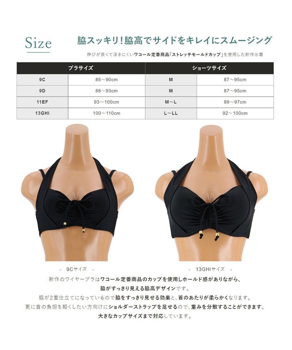 San-ai Resort（三愛水着楽園） 【SALE】【San-ai Resort】グラマラスフィット　無地 ビキニ 9C/9D 