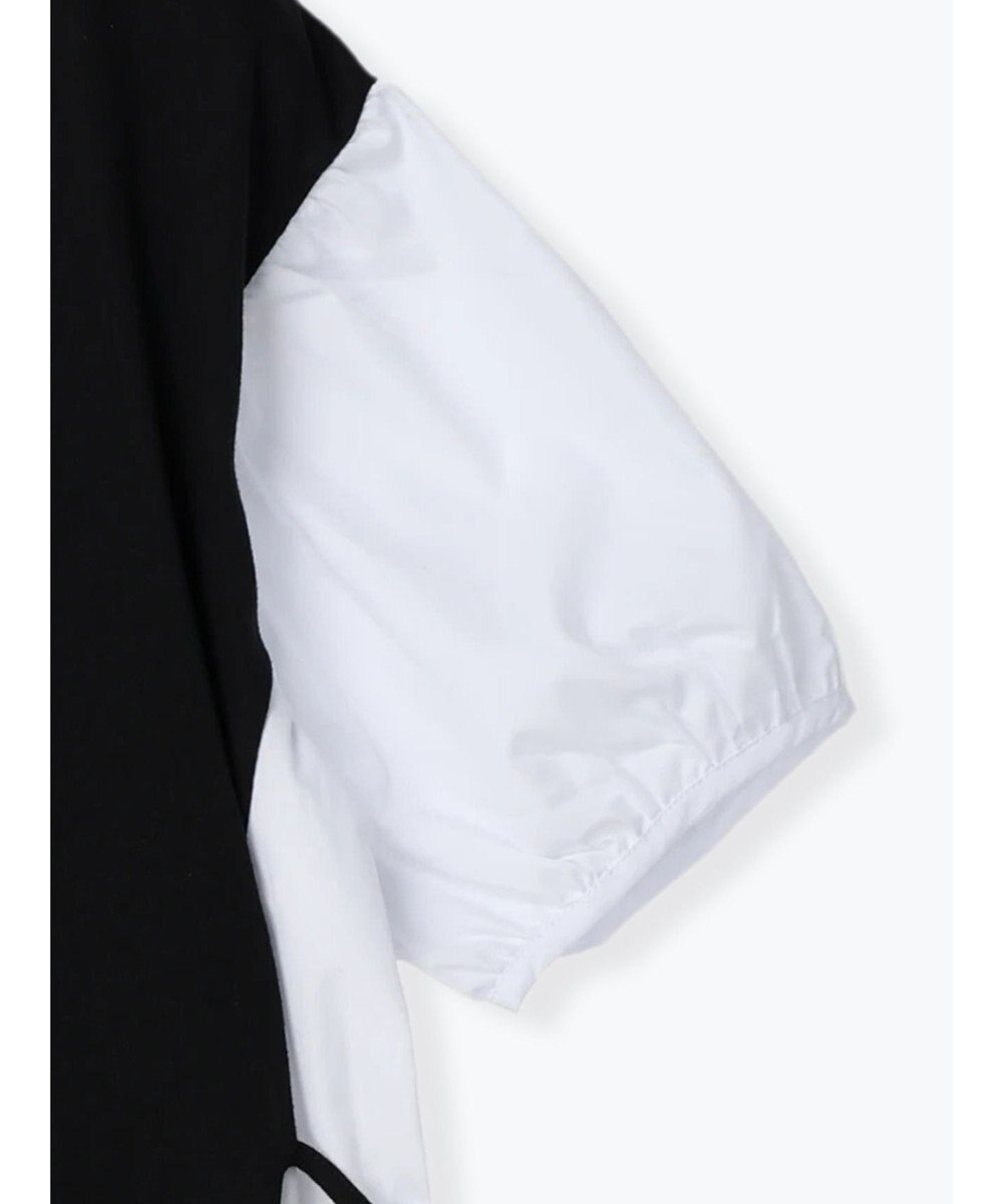 Green Parks 布帛ドッキング脇リボンプルオーバー 